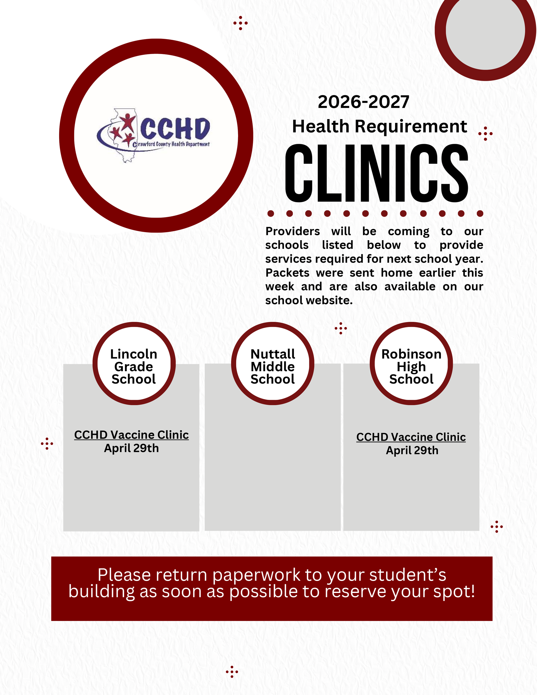 CCHD Clinic Flyer